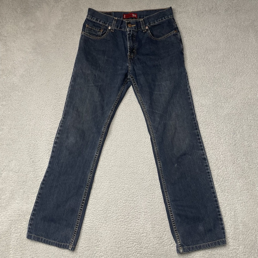 Levis 538 Straight Jeans Mens 30x32 Blue Medium Wash Denim